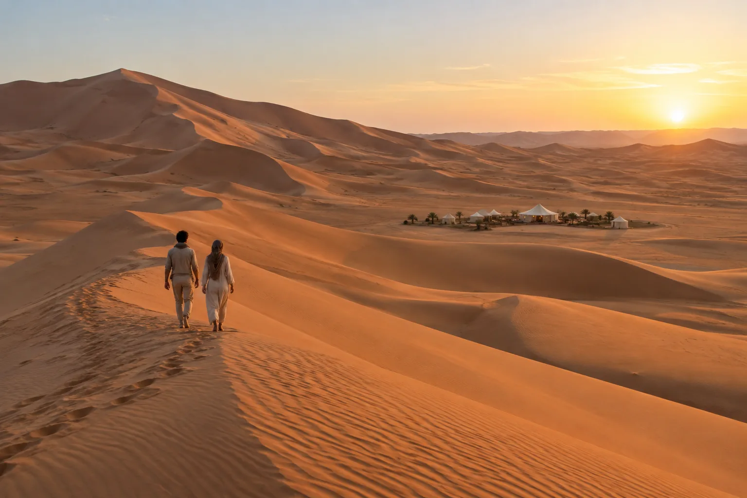 Brand illustration inspired by a journey through desert dunes