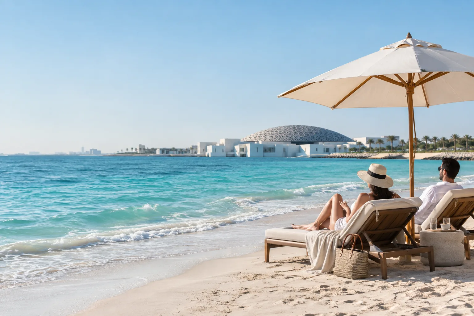 Brand illustration inspired by the UAE coast and cultural architecture